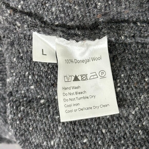 Celtic & Co Donegal Wool Mock Neck Sweater - Picture 7 of 9